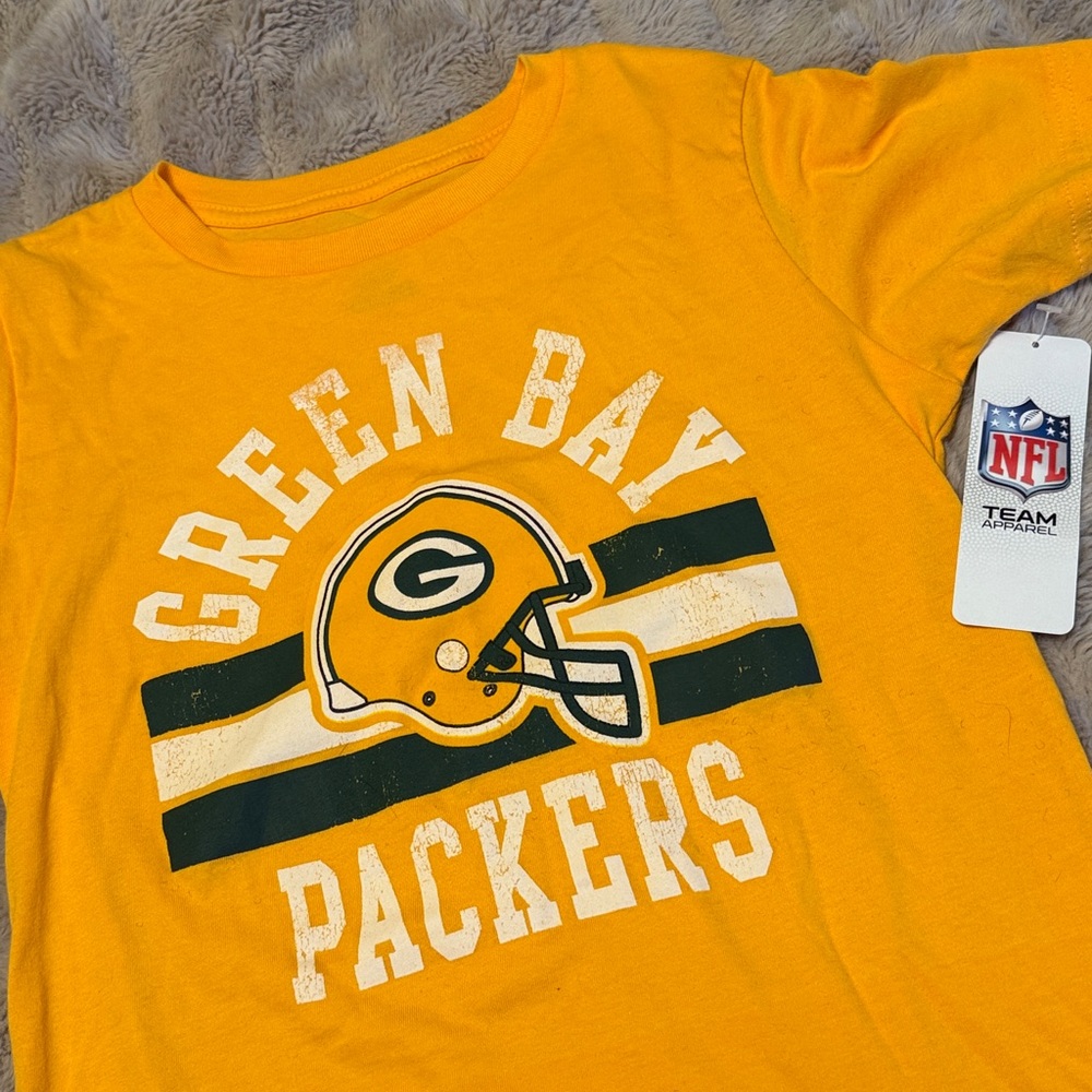 NFL Team Apparel Youth Green Bay Packers Short Sleeve Shirt, NWT
